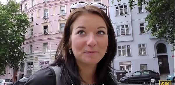  HUNT4K. Adventurous girl is happy to have sex for money in Prague
